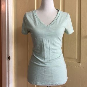 Mossimo Light Teal V-Neck Tee (M)